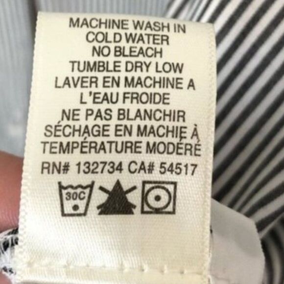 Cloth & Stone | Pinstriped Bell Sleeve Blouse Size Large - Picture 4 of 5